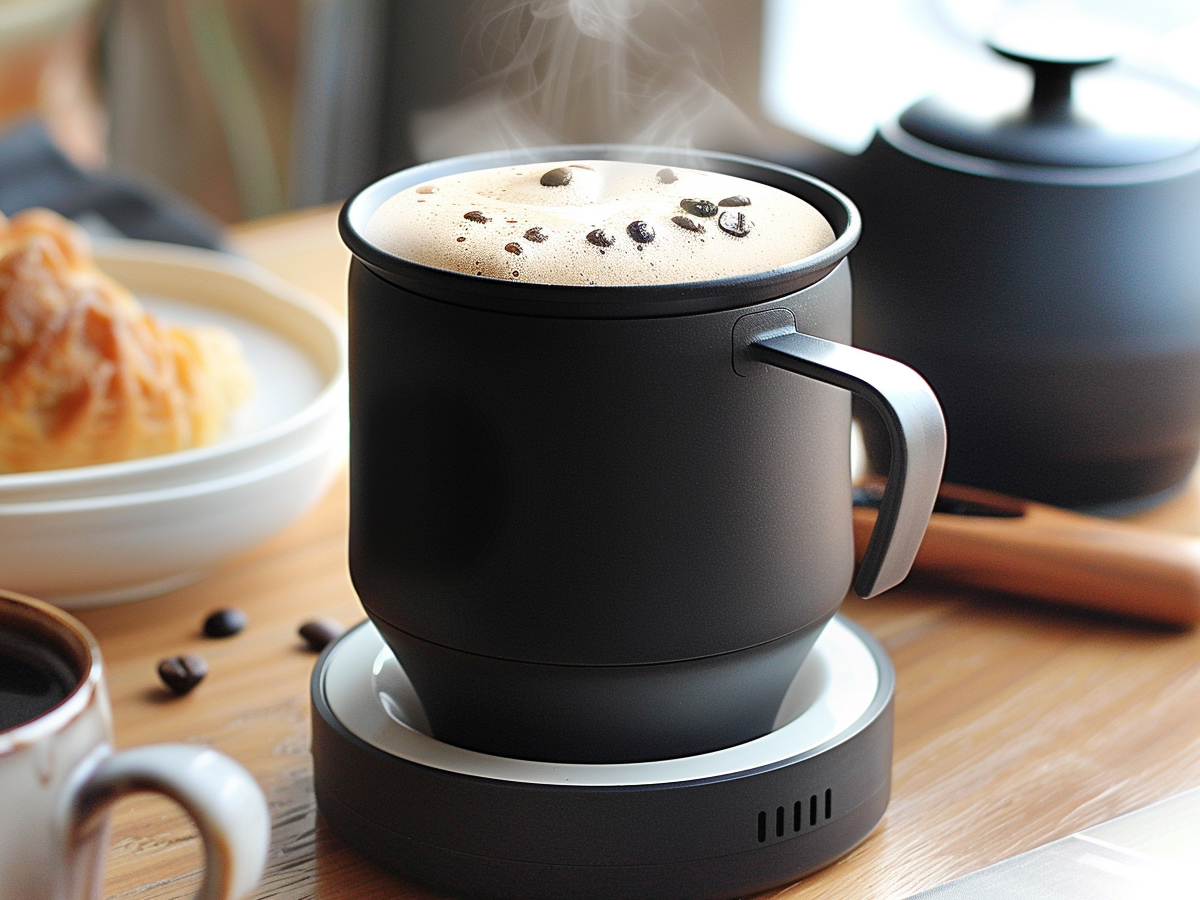 可自动调节温度的咖啡杯.