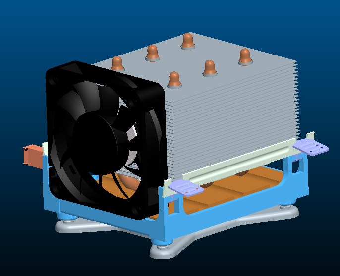 电子设备散热结构设计风冷散热原理：